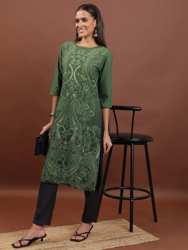 Printed Straight Kurta