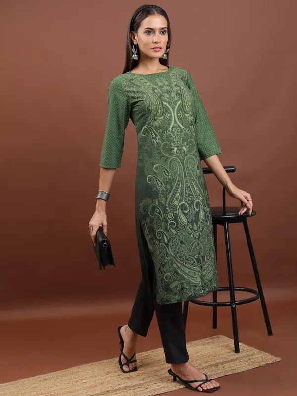 Printed Straight Kurta
