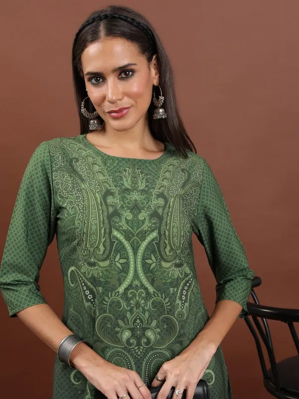 Printed Straight Kurta