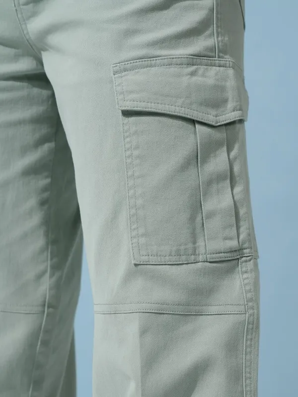 Tokyo Talkies Women Green Solid Regular Fit Cargos