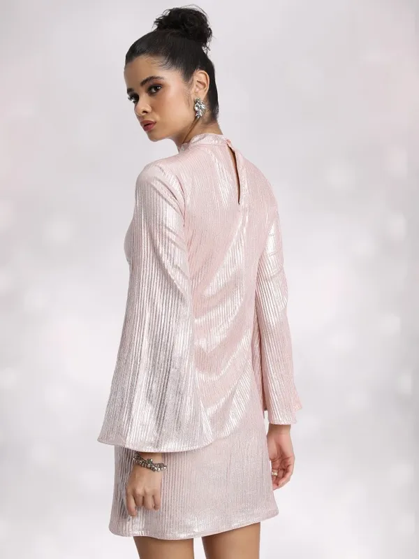  Tokyo Talkies Women Pink Solid Fit And Flare Dresses
