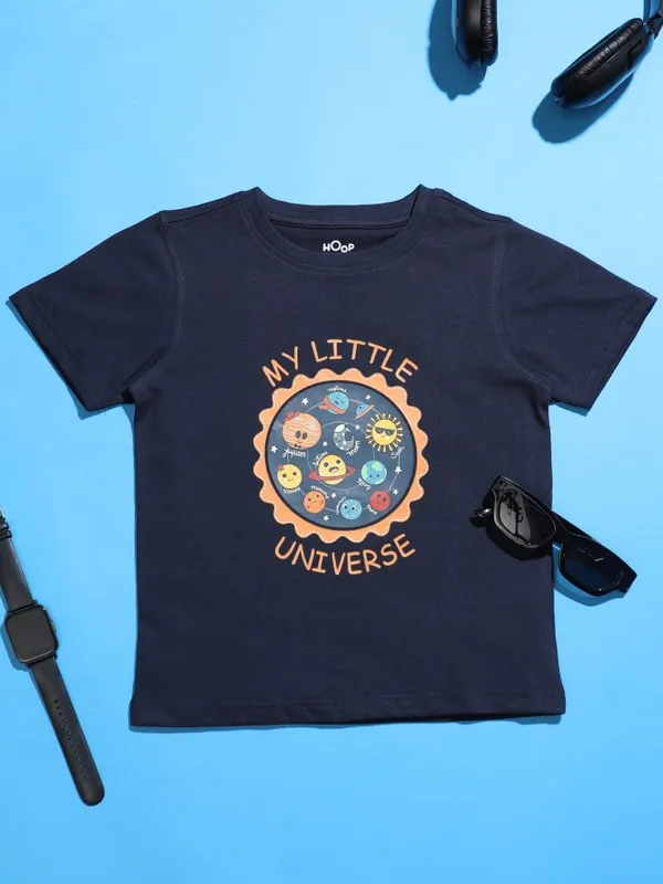 Boys Printed Round Neck T-Shirt
