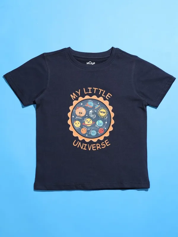 Boys Printed Round Neck T-Shirt