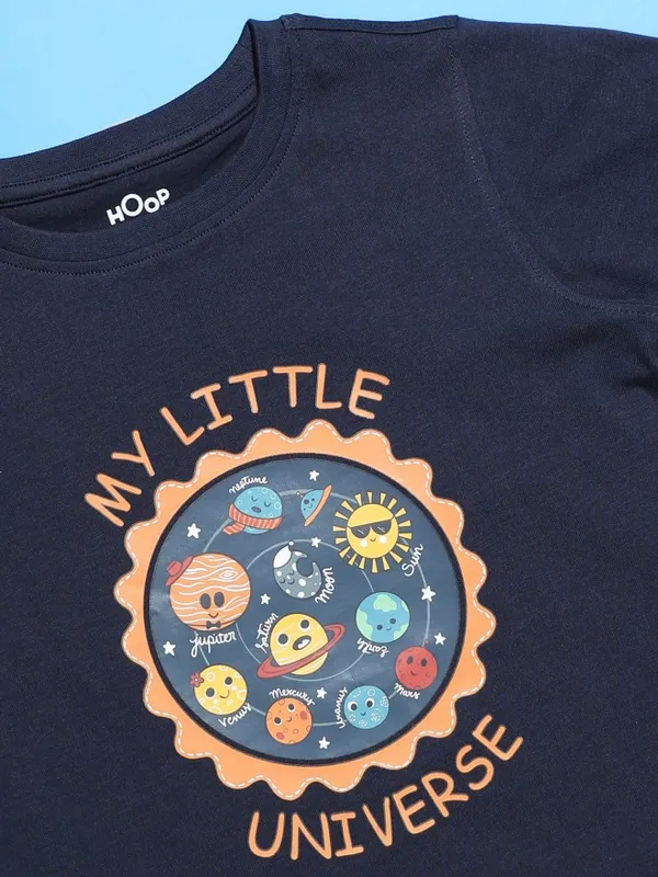 Boys Printed Round Neck T-Shirt