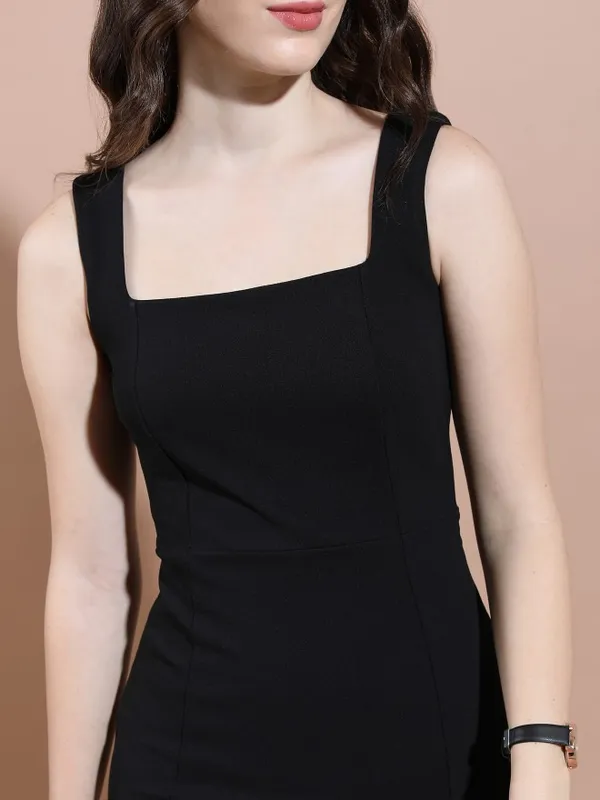  Tokyo Talkies Women Black Solid Bodycon Dresses