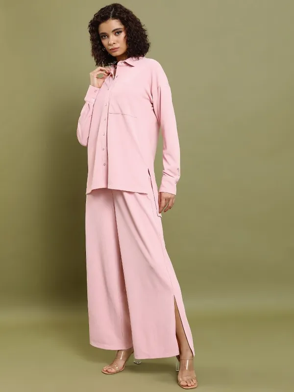  Tokyo Talkies Women Pink Co-Ords