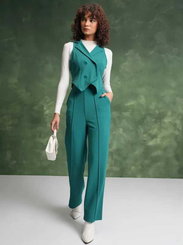 Tokyo Talkies Women Green Co-Ords