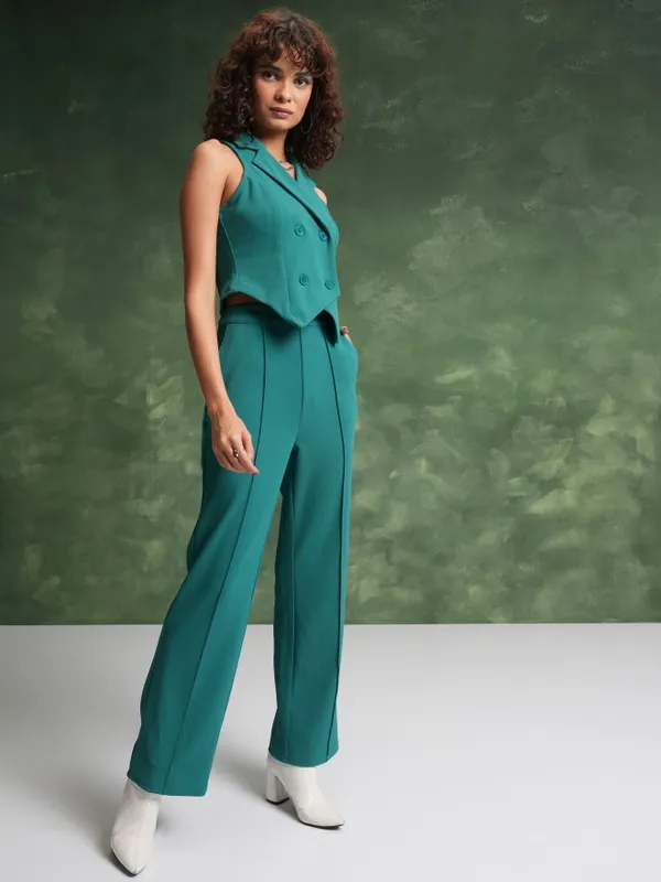  Tokyo Talkies Women Green Co-Ords