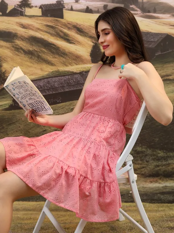 Printed Fit And Flare Dress