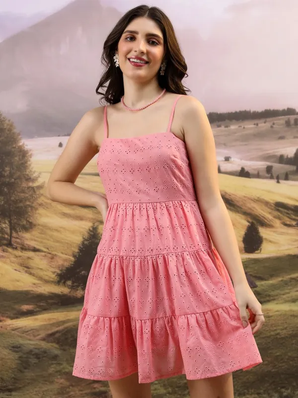 Printed Fit And Flare Dress