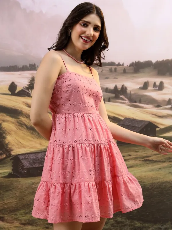 Printed Fit And Flare Dress