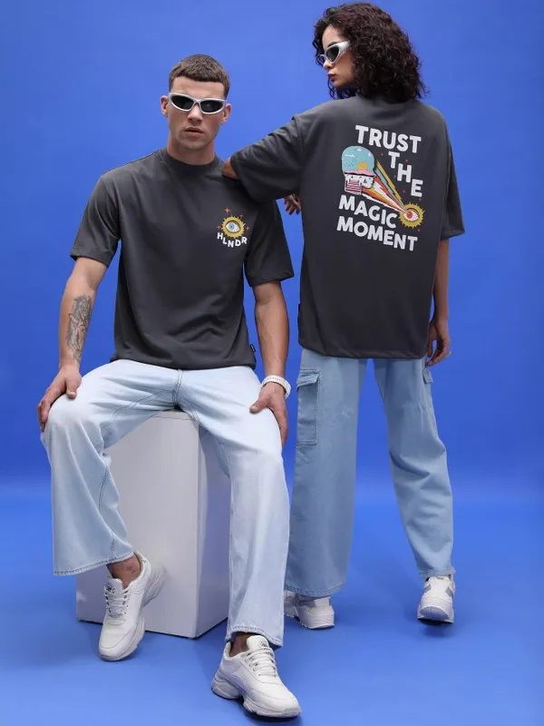 Unisex Printed Round Neck T-Shirt