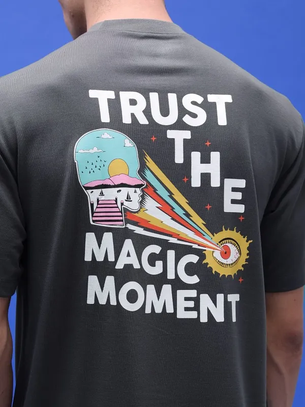 Unisex Printed Round Neck T-Shirt