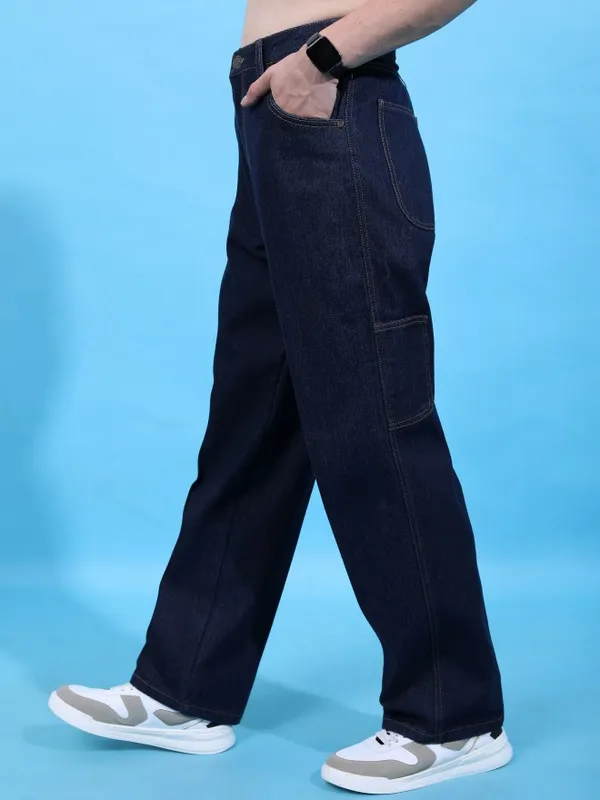  Highlander Men Blue Relaxed Fit Clean Look Jeans
