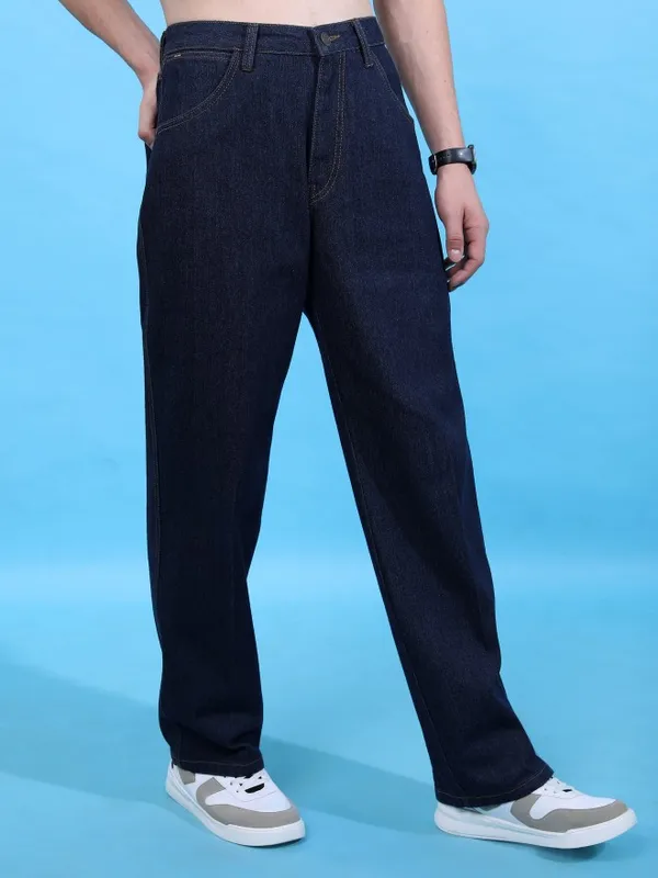  Highlander Men Blue Relaxed Fit Clean Look Jeans