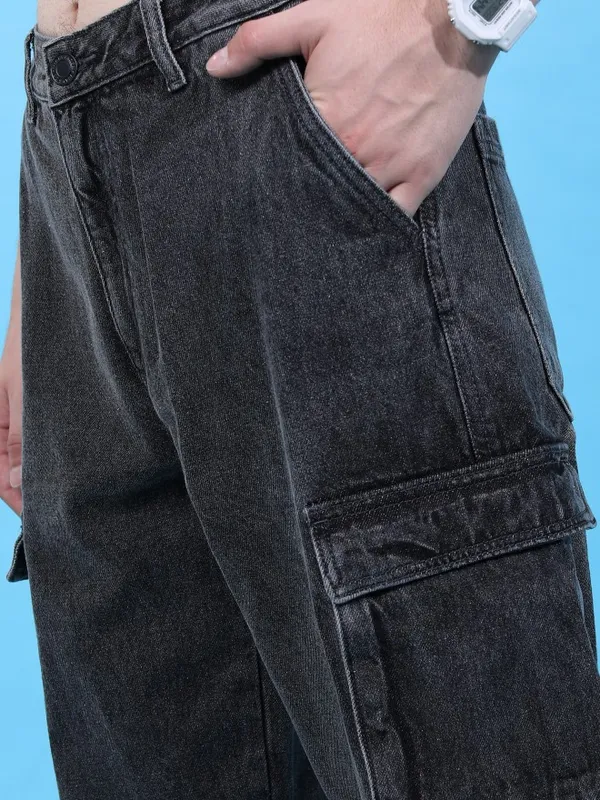  Highlander Men Grey Relaxed Fit Clean Look Jeans