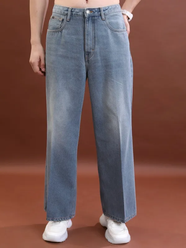  Highlander Men Blue Relaxed Fit Clean Look Jeans