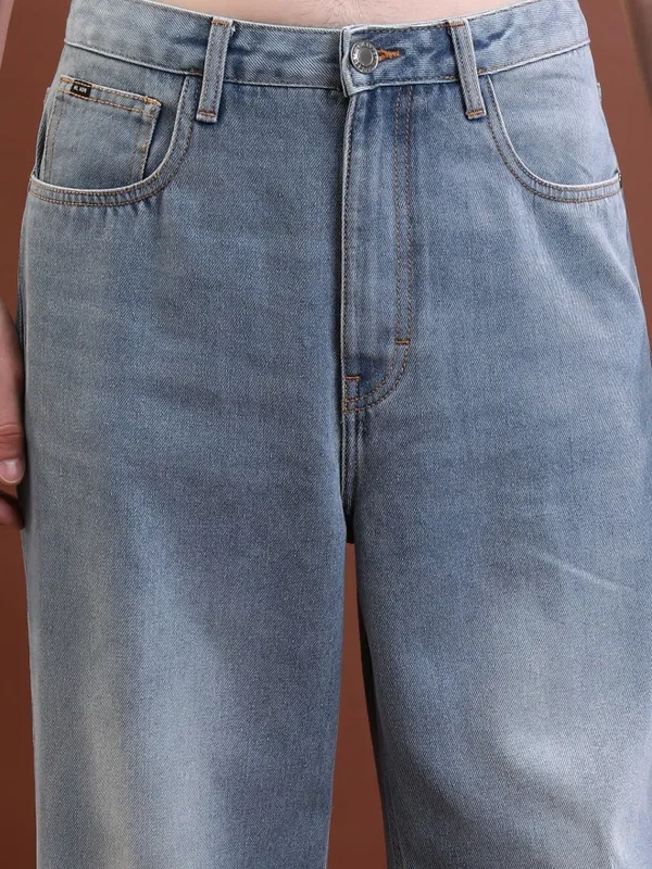  Highlander Men Blue Relaxed Fit Clean Look Jeans