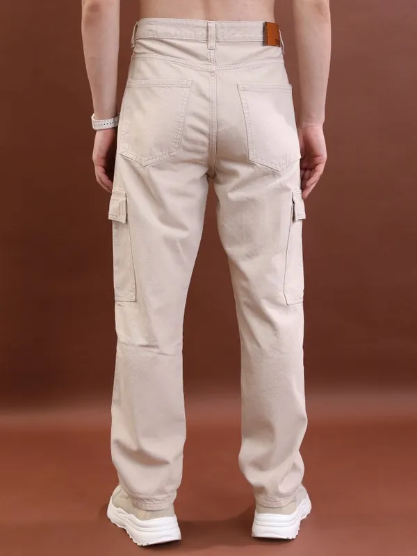  Highlander Men Sand Relaxed Fit Clean Look Jeans