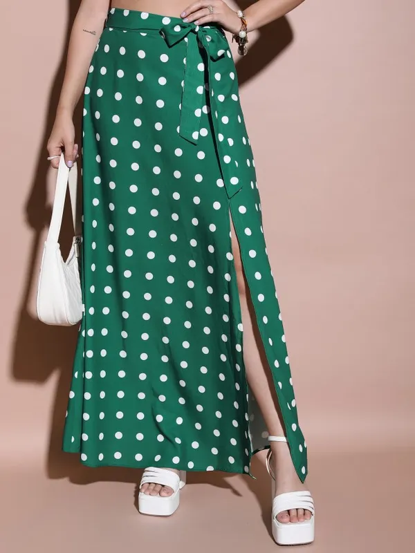 Tokyo Talkies Women Green Top With Trouser