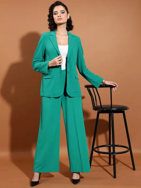  Tokyo Talkies Women Teal Co-Ords