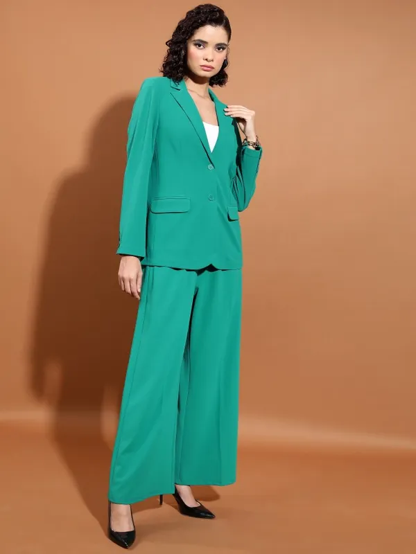  Tokyo Talkies Women Teal Co-Ords