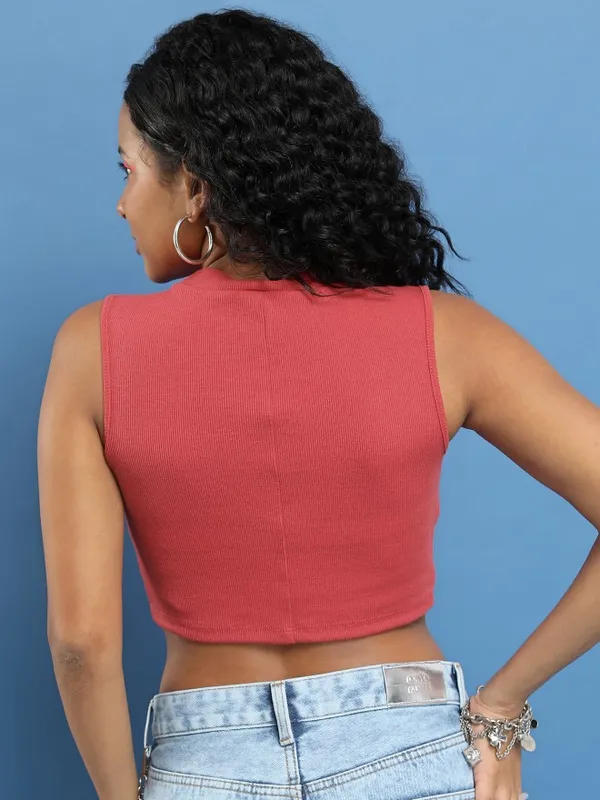  Ketch Women Red Printed Tank Tops