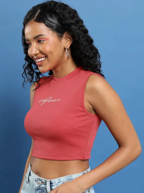  Ketch Women Red Printed Tank Tops