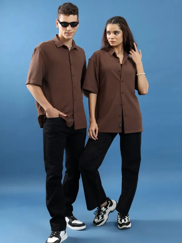 Unisex Oversized Fit Casual Shirt