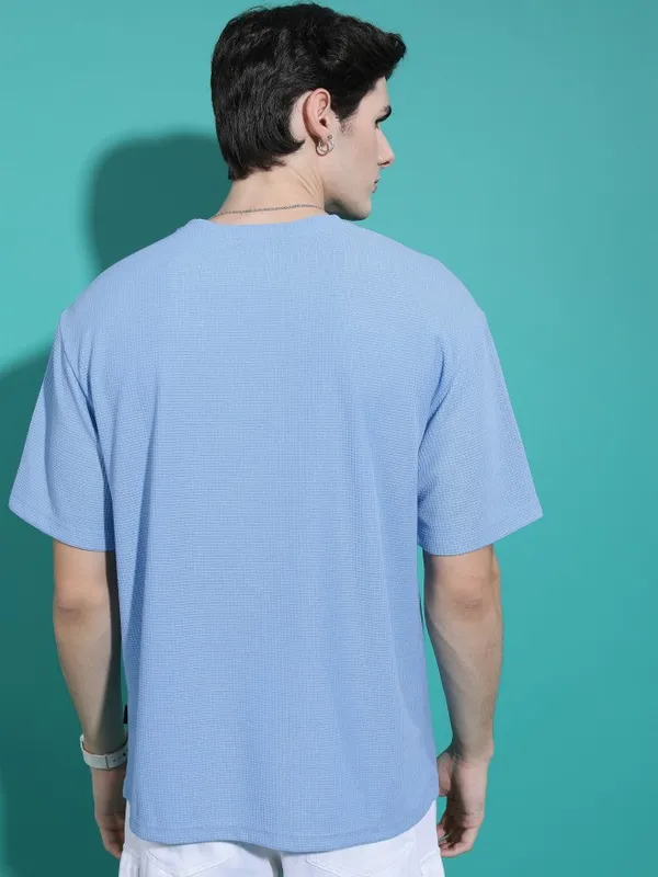 Men Solid Round Neck T-Shirt