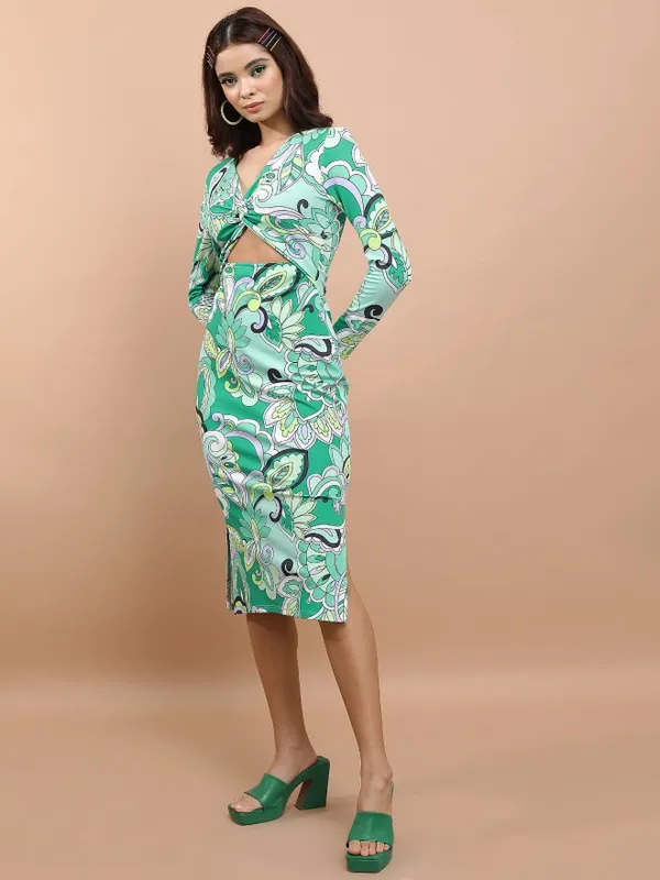 Printed Sheath Dress