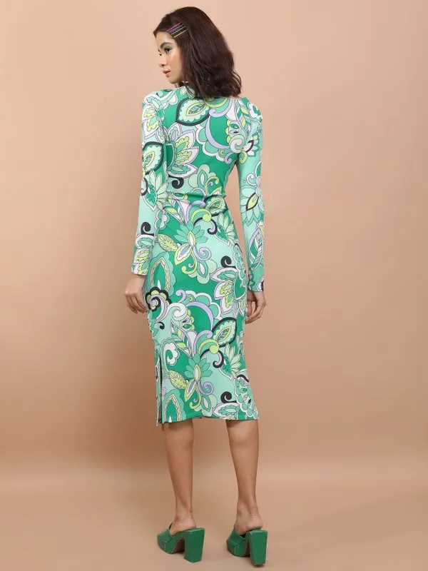 Printed Sheath Dress