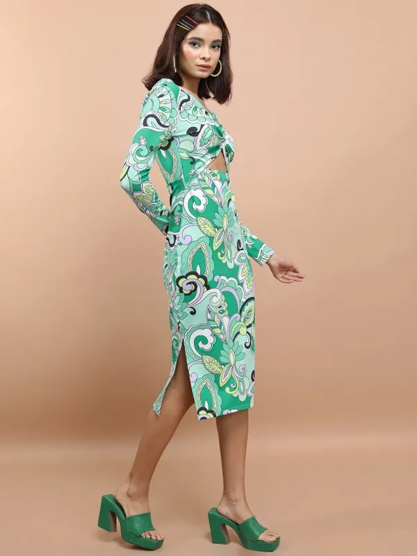 Printed Sheath Dress