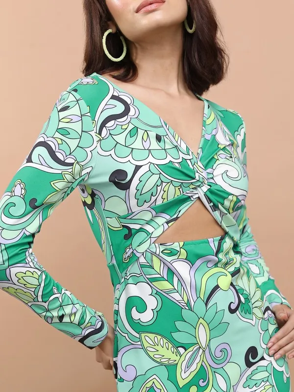Printed Sheath Dress