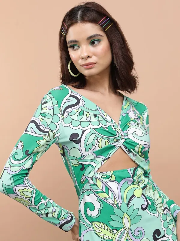 Printed Sheath Dress