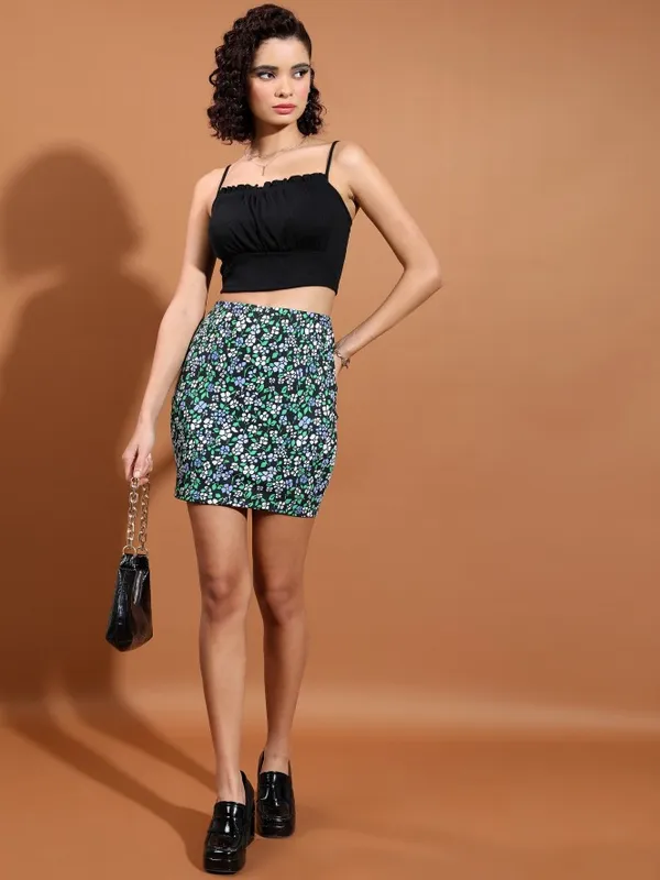  Tokyo Talkies Women Black Mini Skirts