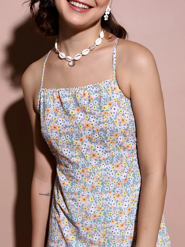 Printed Fit & Flare Dress