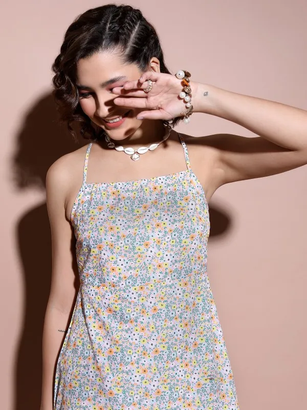 Printed Fit & Flare Dress