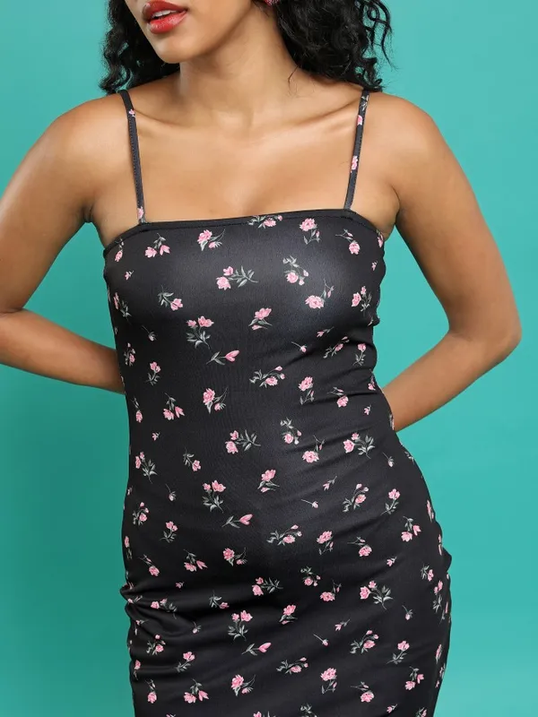  Ketch Women Black Printed Bodycon Dresses