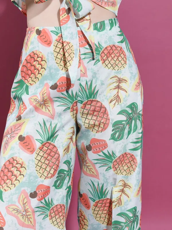 Vishudh Women Blue Top With Trouser