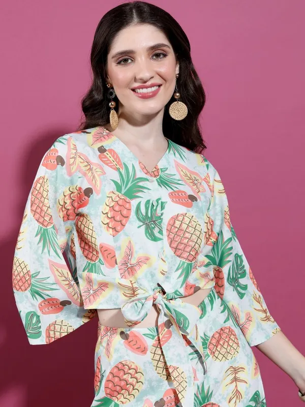 Vishudh Women Blue Top With Trouser