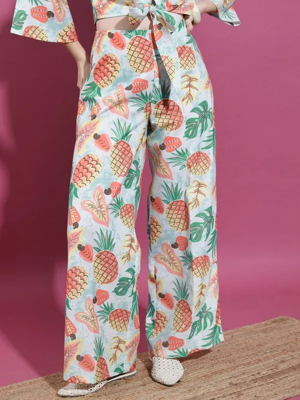 Vishudh Women Blue Top With Trouser