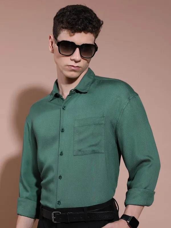 Men Oversized Fit Casual Shirt
