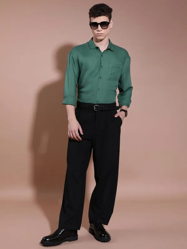 Men Oversized Fit Casual Shirt