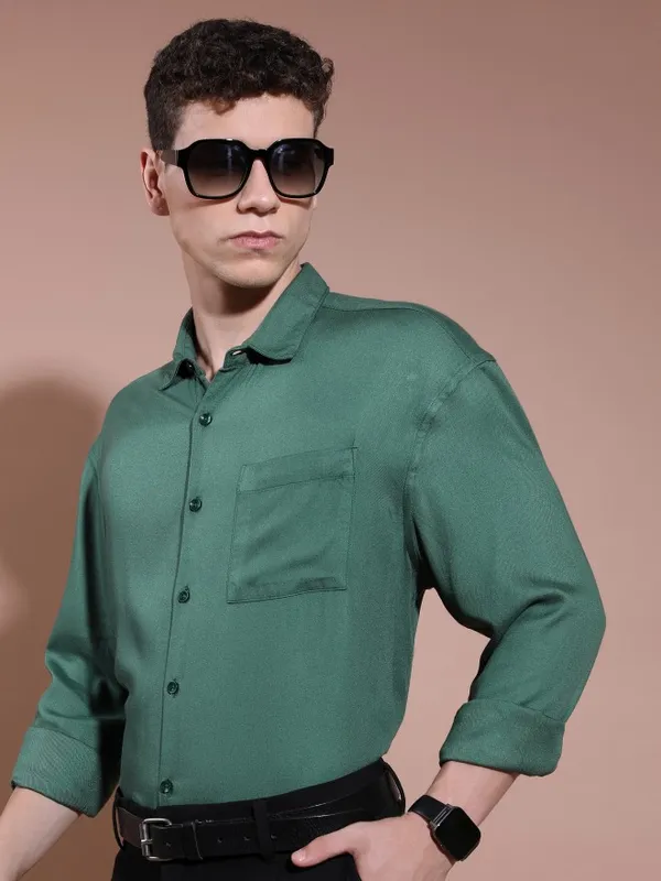 Men Oversized Fit Casual Shirt