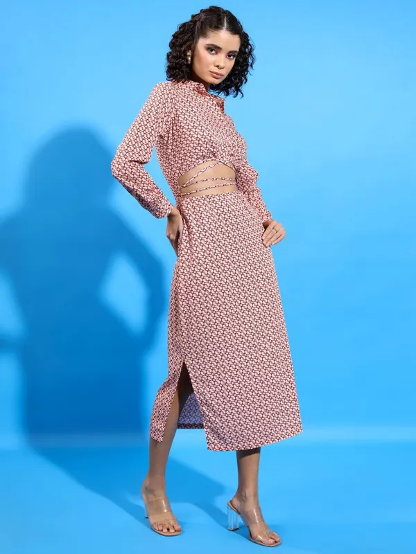 Printed Shirt Dress