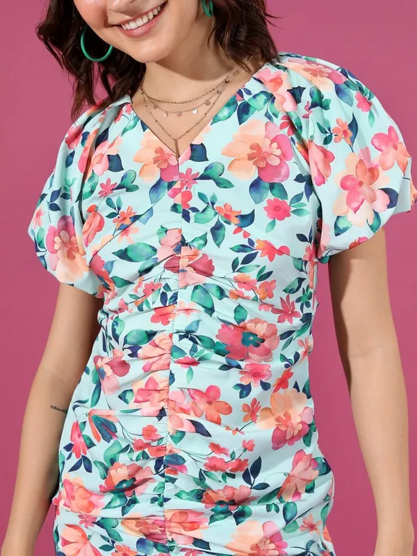 Printed Sheath Dress