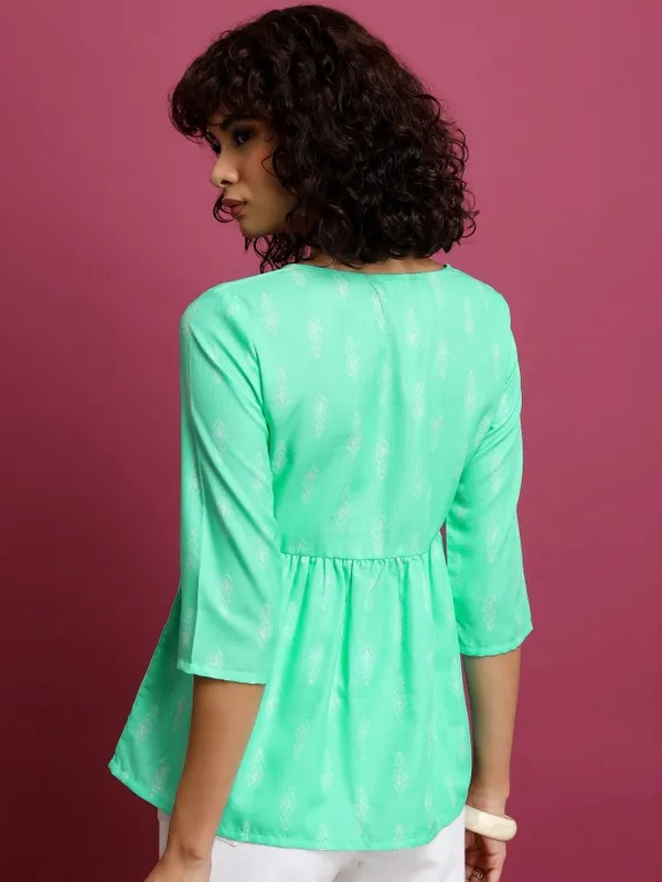 Solid Peplum Top