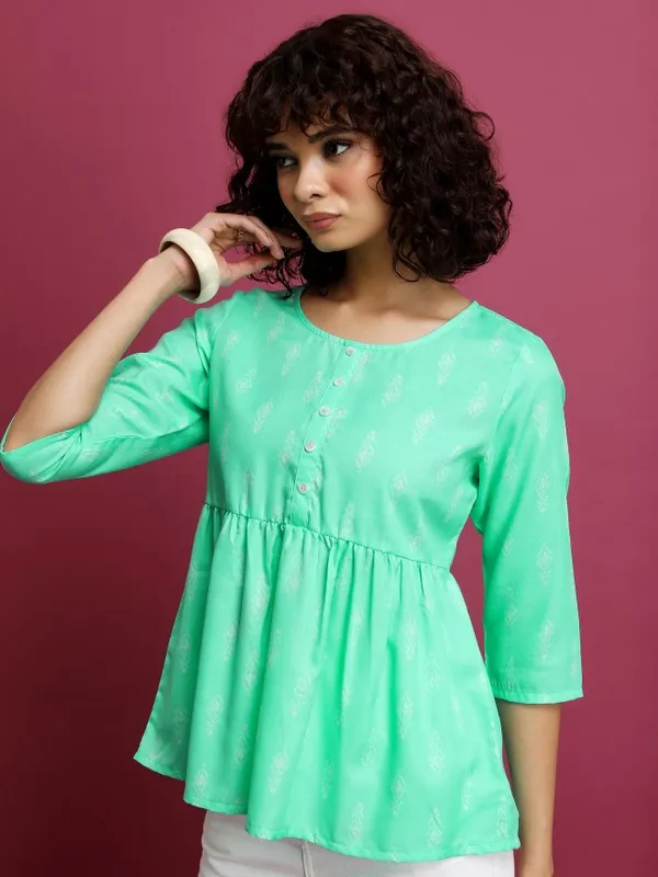 Solid Peplum Top