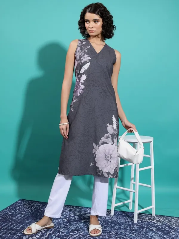 Printed Straight Kurta